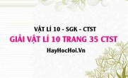 Giải Vật lí 10 trang 35 Chân trời sáng tạo SGK